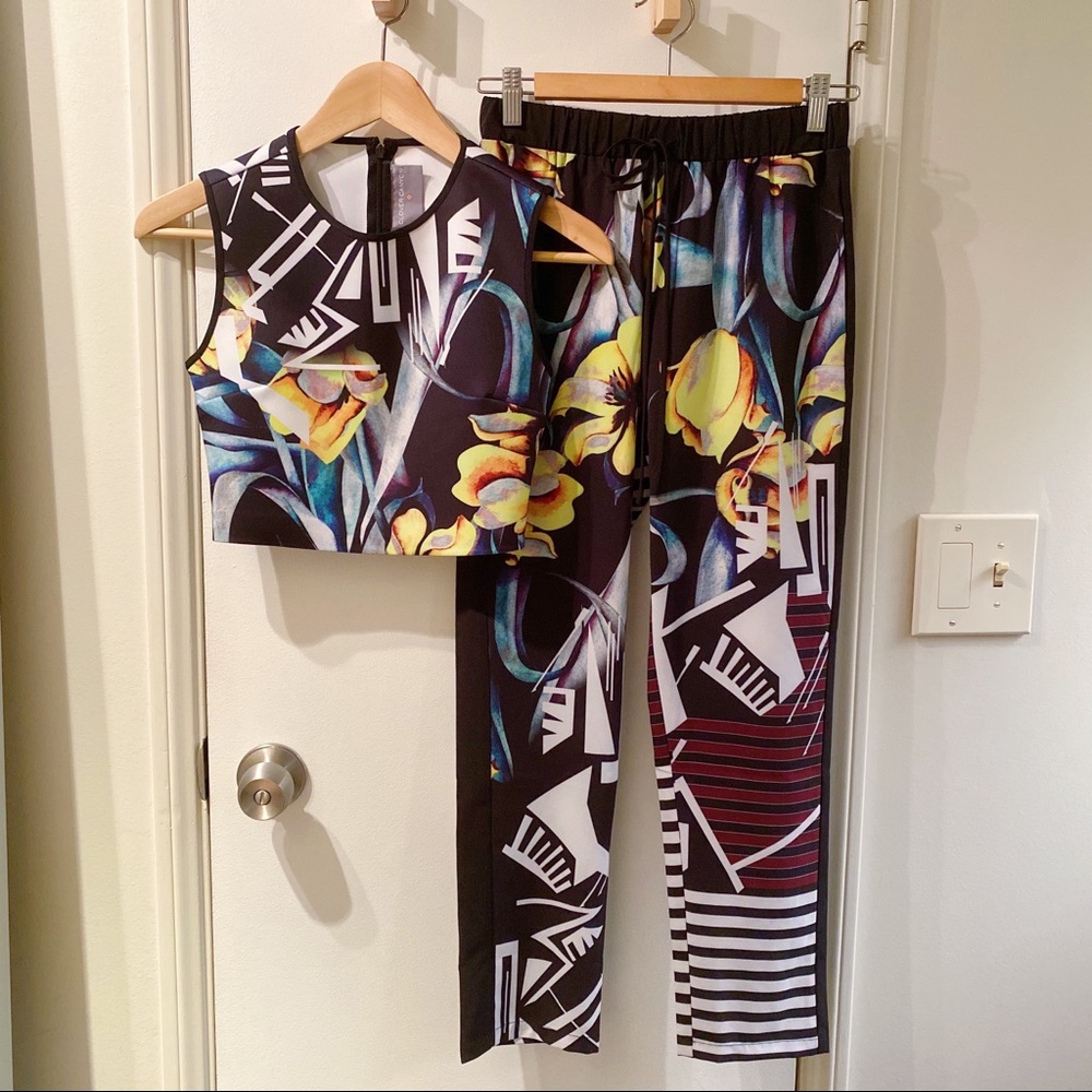 Clover Canyon co ords crop top & joggers xs
